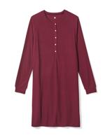 HEMA Damesnachthemd viscose wafel bordeauxrood (bordeauxrood)