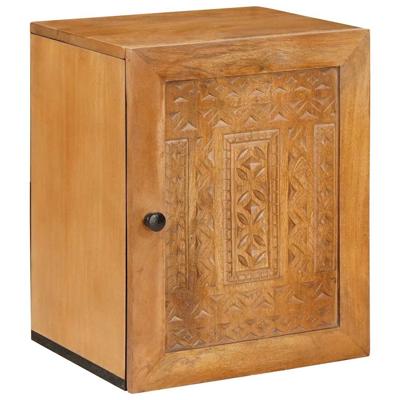 Badkamer Kast Lichtbruin 38 x 33.5 x 160 cm Massief Mango Hout