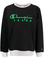 Denim Tears x Champion sweat à logo imprimé - Noir - thumbnail