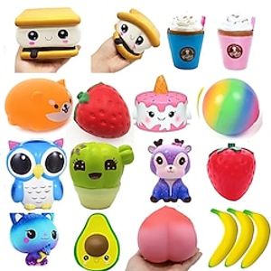 vinger speelgoed squishies jumbo squishies zintuiglijke fidget speelgoed stressverlichter 8 stuks draagbaar cadeau schattig stress en angstverlichting flexibel duurzaam niet giftig langzaam stijgend miniinthebox
