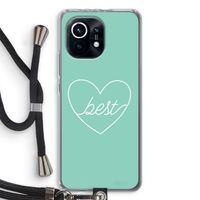 Best heart pastel: Xiaomi Mi 11 Transparant Hoesje met koord