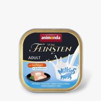 ANIMONDA Vom Feinsten Adult Milkies met Gevogelte en Romige Vulling - Natvoer voor Katten - 100g