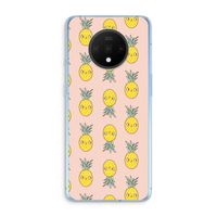 Ananas: OnePlus 7T Transparant Hoesje