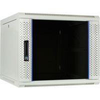 DSI 9U witte wandkast met glazen deur - DS6609W server rack 600 x 600 x 500mm