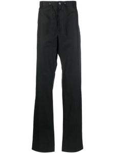 Alexander McQueen pantalon droit à taille à lien de resserrage - Noir