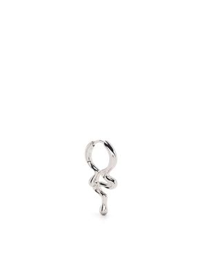 Maria Black petit anneau à design structuré - Argent