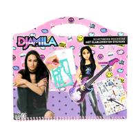 Djamila Schetsboek Rockster met Stickers