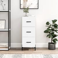 Dressoir 34,5x34x90 cm bewerkt hout wit