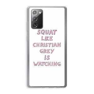 Christian Grey: Samsung Galaxy Note 20 / Note 20 5G Transparant Hoesje