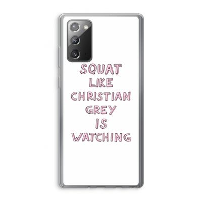 Christian Grey: Samsung Galaxy Note 20 / Note 20 5G Transparant Hoesje