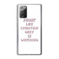 Christian Grey: Samsung Galaxy Note 20 / Note 20 5G Transparant Hoesje