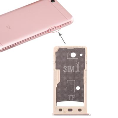2 SIM-kaart lade/micro SD-kaart lade voor Xiaomi Redmi 5A (goud)