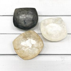Schaaltje Capiz Schelp Vierkant Wit - 10 cm