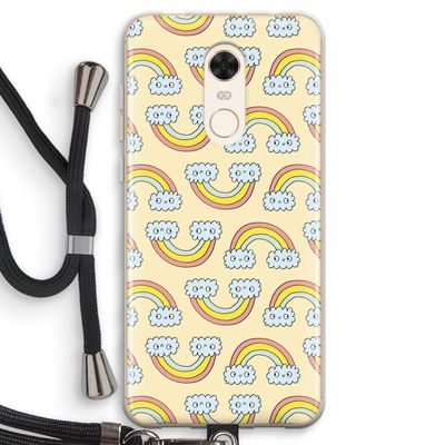 Regenboog: Xiaomi Redmi 5 Transparant Hoesje met koord