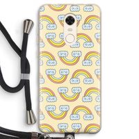 Regenboog: Xiaomi Redmi 5 Transparant Hoesje met koord