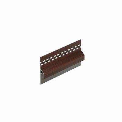 Trim/kraal Ventilatieprofiel Mahonie (dakrand) - Keralit (2833)