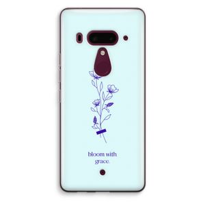 Bloom with grace: HTC U12+ Transparant Hoesje