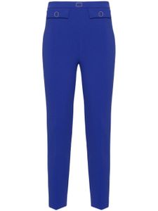 Elisabetta Franchi pantalon slim à coupe courte - Bleu