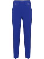 Elisabetta Franchi pantalon slim à plaque logo - Bleu