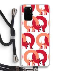 Dogs: Samsung Galaxy S20 Plus Transparant Hoesje met koord