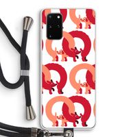 Dogs: Samsung Galaxy S20 Plus Transparant Hoesje met koord