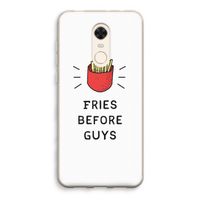 Fries before guys: Xiaomi Redmi 5 Transparant Hoesje