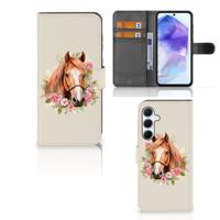 Telefoonhoesje | Met pasjeshouder | voor Samsung Galaxy A55 Paard