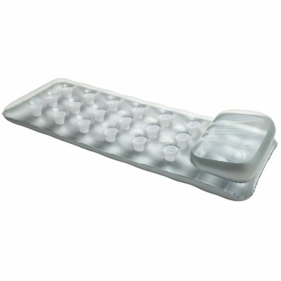 Intex Luchtbed - zilver grijs - vinyl - 188 x 71 cm Intex Luchtbed - zilver grijs - vinyl - 188 x 71 cm