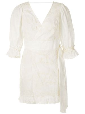 Clube Bossa robe Baron à design cache-cœur - Blanc