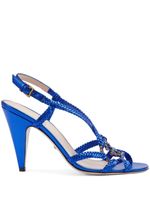 Gucci Sandalen met GG logo - Blauw - thumbnail