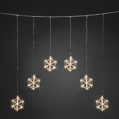 Kerstgordijn voor buiten - Warm wit - 48 LED&apos;s - Lengte : 0,9 m