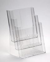 Folderbakje A4-3-vaks 230x32mm staand TA