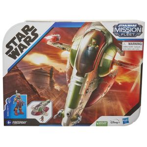 Star Wars Mission Fleet Fahrzeug Vehicle with Figure Firespray with Boba Fett 6 cm