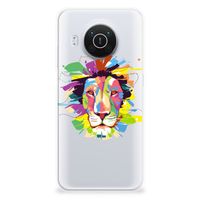 Nokia X10 | X20 Telefoonhoesje met Naam Lion Color