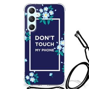 Samsung Galaxy S23 FE Anti Shock Case Flowers Blue DTMP