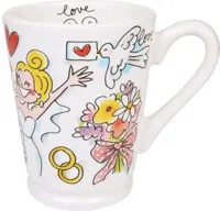 Blond Amsterdam koffiemok aardewerk mazagran 10x13cm multi