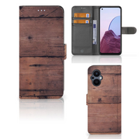 OPPO Reno 8 Lite | OnePlus Nord N20 Book Style Case Old Wood - thumbnail