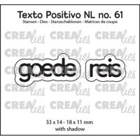 Crealies • texto positivo snijmallen goede reis
