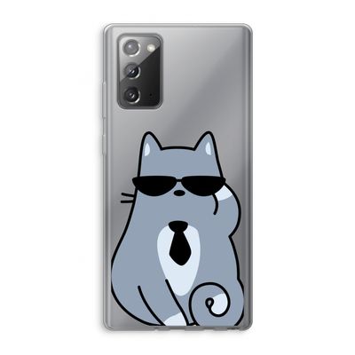Cool cat: Samsung Galaxy Note 20 / Note 20 5G Transparant Hoesje