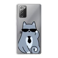 Cool cat: Samsung Galaxy Note 20 / Note 20 5G Transparant Hoesje