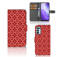 OPPO Find X3 Lite Telefoon Hoesje Batik Rood