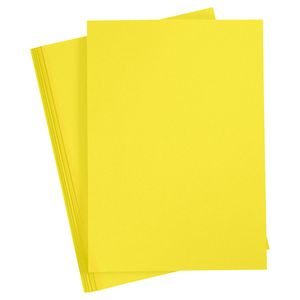 Creativ Company Gekleurd karton sun yellow a4, 20 vel