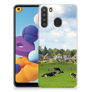 Samsung Galaxy A21 TPU Hoesje Koeien