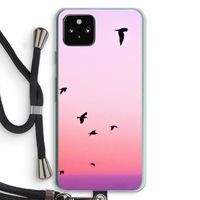 Fly away: Pixel 5a 5G Transparant Hoesje met koord