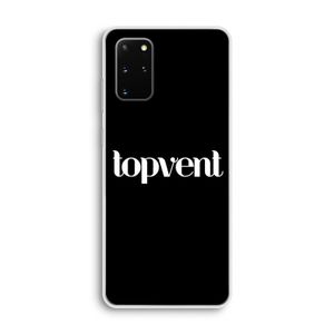 Topvent Zwart: Samsung Galaxy S20 Plus Transparant Hoesje