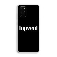Topvent Zwart: Samsung Galaxy S20 Plus Transparant Hoesje