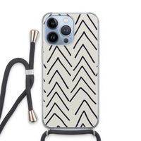 Marrakech Arrows: iPhone 13 Pro Transparant Hoesje met koord