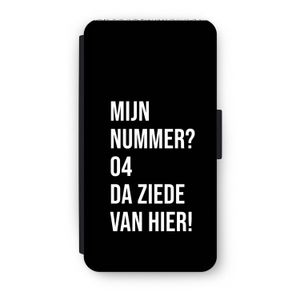 Da ziede van hier - Zwart: iPhone X Flip Hoesje