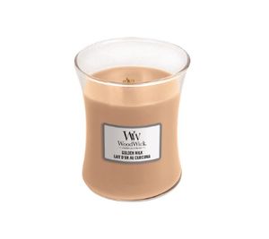 WoodWick Golden Milk kaars Rond Bloemen, Melk, Spice Beige 1 stuk(s)