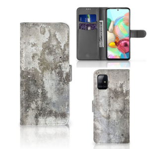 Samsung Galaxy A71 Bookcase Beton Print